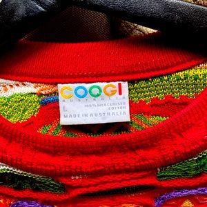 Authentic 90’s coogie sweater! All eyes on you when u walk thru the party 🎉😎👀
